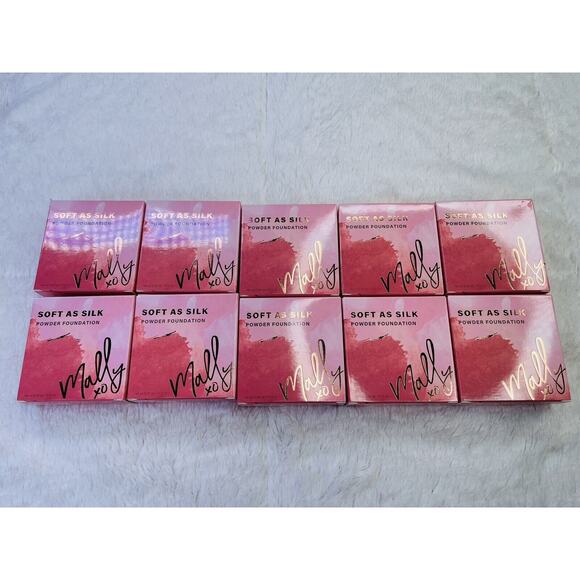 Mally Soft As Silk Powder Foundation Fair 0.28 Oz 10 Pk Beauty Make Up - Picture 1 of 8